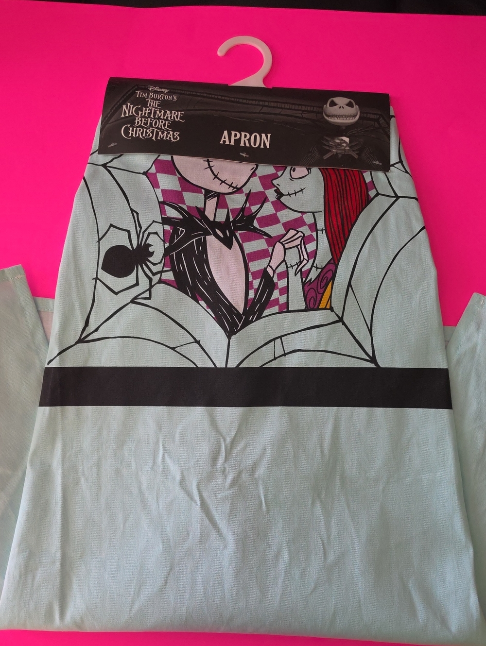 Disney The Nightmare Before Christmas Light Blue Graphic Apron